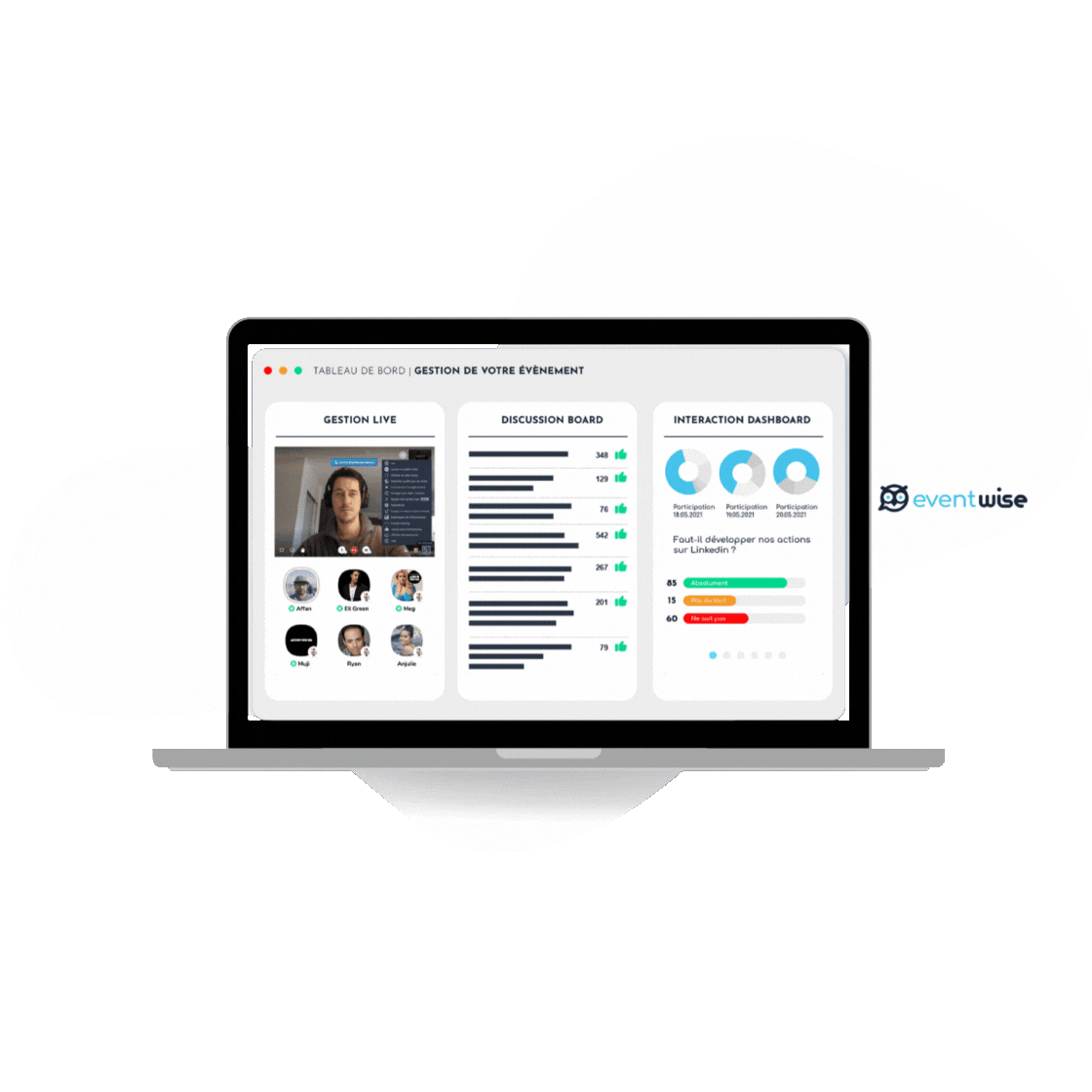 Die Software-Suite, die die Verwaltung Ihrer %Events, Versammlungen, Meetings und Buchungen% <br> vereinfacht